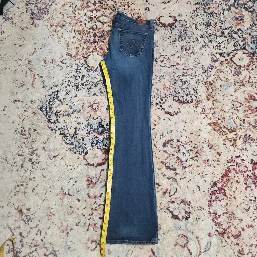AG ED Adriano Goldschmied Angel Boot Cut Jeans Low Rise Blue Womens Size 31 x 34